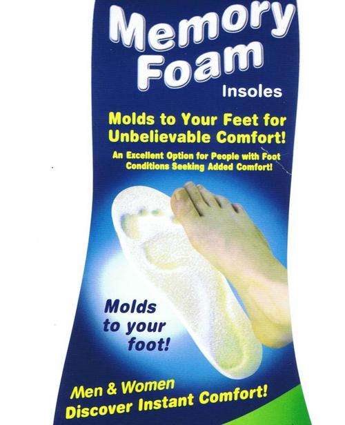 Memory foam inside for shoes